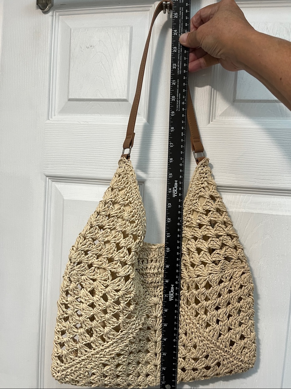 Woven Crocheted Shoulder Bag - Picture 8 of 10